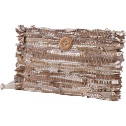 Cartera mujer marca simo sastre en color oro 