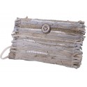 Cartera mujer marca simo sastre en color plata 