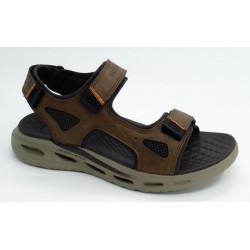 Sandalia hombre marca skechers en color marron