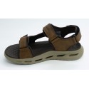 Sandalia hombre marca skechers en color marron
