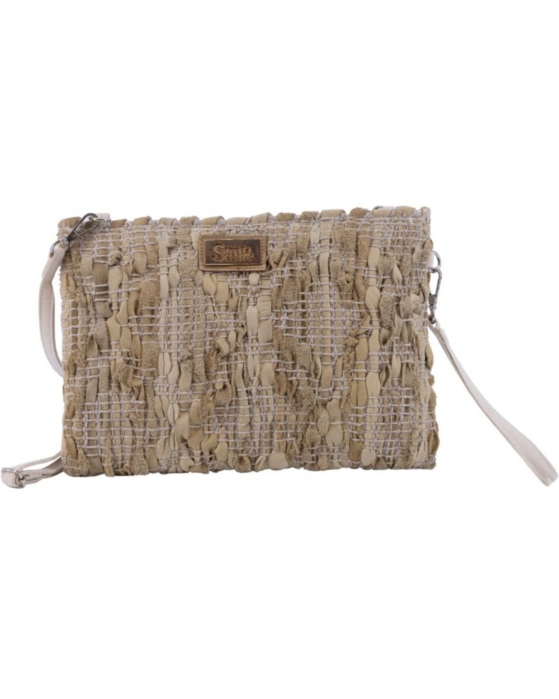 Cartera mujer marca simo sastre en color beige 