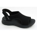 Sandalia mujer marca skechers en color negro