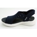 Sandalia mujer marca skechers en color marino