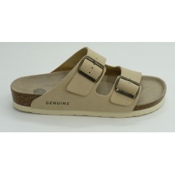 Sandalia mujer marca genuinsen color beige