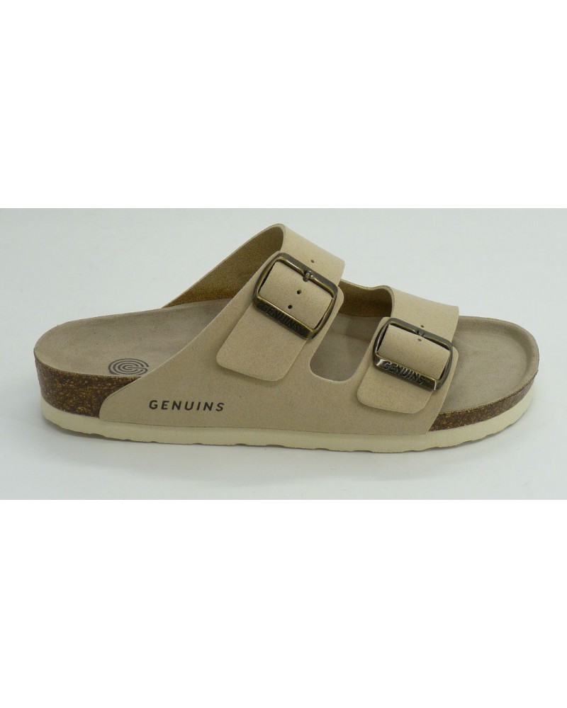 Sandalia mujer marca genuinsen color beige