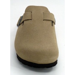 Sandalia mujer marca genuins en color taupe