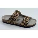 Sandalia mujer marca genuins en color leopardo
