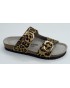 Sandalia mujer marca genuins en color leopardo