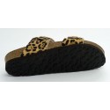 Sandalia mujer marca genuins en color leopardo