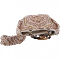 Bandolera mujer marca simo sastre en color oro 