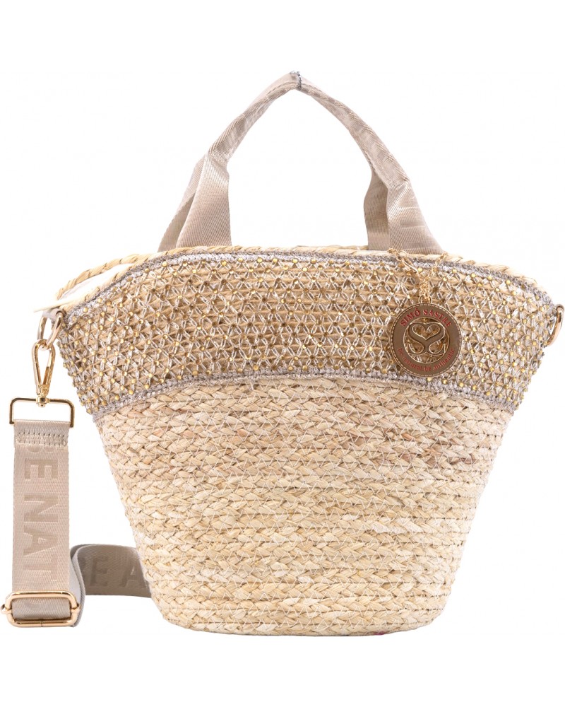 Bandolera mujer marca simo sastre en color oro 