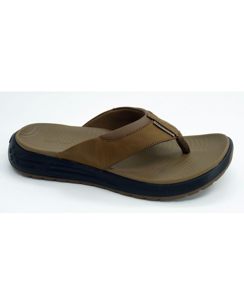Sandalia hombre marca skechers en color marron