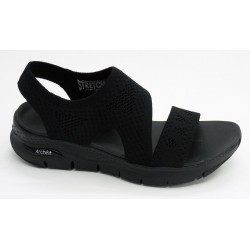 Sandalia mujer marca skechers en color negro