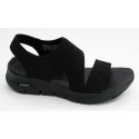 Sandalia mujer marca skechers en color negro