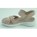 Sandalia mujer marca skechers en color rosa