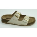 Sandalia mujer marca walk & fly en color blanco