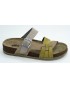 Sandalia mujer marca walk & fly en color beige