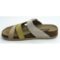 Sandalia mujer marca walk & fly en color beige