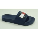 Sandalia mujer marca tommy hilfiger en color marino