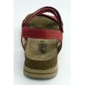 Sandalia mujer marca walk & fly en color rojo