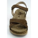 Sandalia mujer marca walk & fly en color cuero