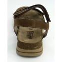 Sandalia mujer marca walk & fly en color cuero
