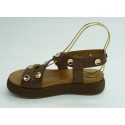 Sandalia mujer marca inuovo en color marron