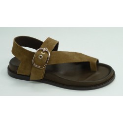 Sandalia mujer marca inuovo en color taupe