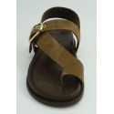Sandalia mujer marca inuovo en color taupe