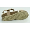 Sandalia mujer marca montiel in en color beige