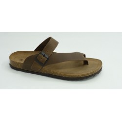 Sandalia hombre marca montiel in en color taupe