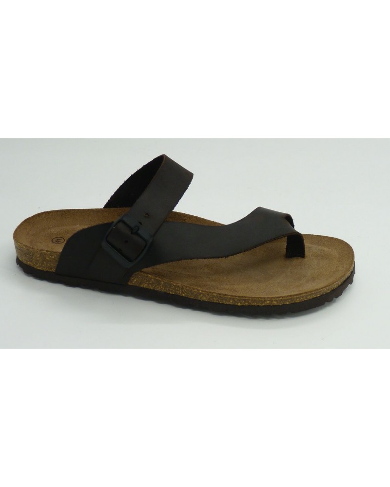 Sandalia hombre marca montiel in en color marron