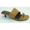 Sandalia mujer marca top 3 en color cuero