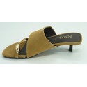 Sandalia mujer marca top 3 en color cuero