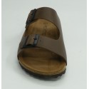 Sandalia hombre marca montiel in en color taupe