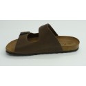 Sandalia hombre marca montiel in en color taupe
