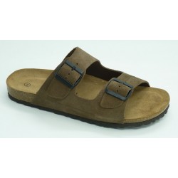 Sandalia hombre marca montiel in en color beige