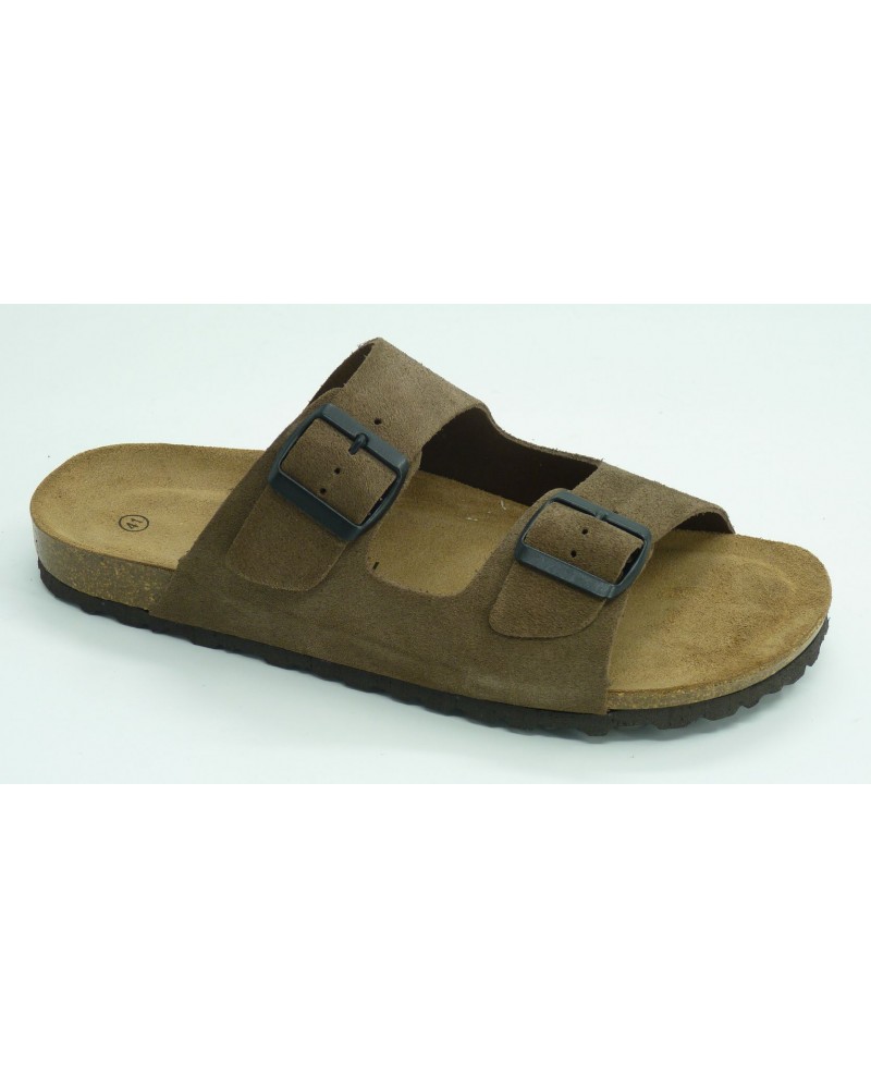 Sandalia hombre marca montiel in en color beige