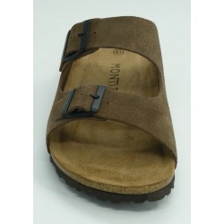 Sandalia hombre marca montiel in en color beige