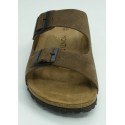 Sandalia hombre marca montiel in en color beige