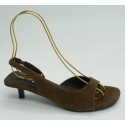 Sandalia mujer marca top 3 en color marron