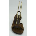 Sandalia mujer marca top 3 en color marron