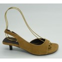 Sandalia mujer marca top 3 en color cuero