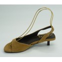 Sandalia mujer marca top 3 en color cuero