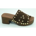 Sandalia mujer marca top 3 en color marron