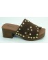 Sandalia mujer marca top 3 en color marron