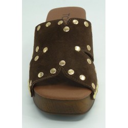 Sandalia mujer marca top 3 en color marron