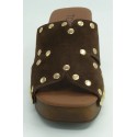 Sandalia mujer marca top 3 en color marron