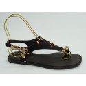 Sandalia mujer marca top 3 en color marron