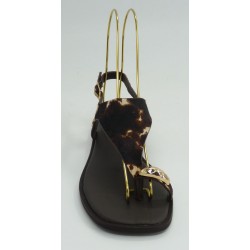 Sandalia mujer marca top 3 en color marron